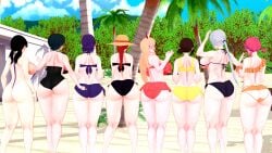 8girls beach bikini chainsaw_man cosmo_(chainsaw_man) higashiyama_kobeni himeno_(chainsaw_man) koikatsu makima_(chainsaw_man) mitaka_asa power_(chainsaw_man) quanxi_(chainsaw_man) reze_(chainsaw_man) yoru_(chainsaw_man)