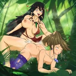 ahe_gao animal_print animal_print_bikini armband big_breasts cavewoman dazol dickgirl doggy_style futa_on_female futadom futanari garter_belt garter_straps heart-shaped_pupils heart_symbol huge_breasts humanoid jewel jewelry jungle jungle_girl large_breasts light-skinned_female light-skinned_futanari loincloth long_hair nipples nonconsensual one_breast_out open_mouth original_character rape stockings tagme tied_hair toned