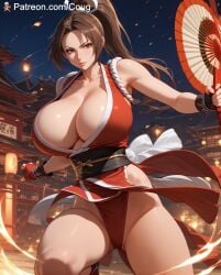 1girls ai_assisted ai_generated big_breasts coug cougwe dead_or_alive fatal_fury mai_shiranui stable_diffusion street_fighter_6 tagme