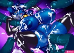 2015 3mangos anal anal_sex animal_genitalia animal_penis anthro areola armwear balls big_breasts blue_hair blue_skin breasts clothing cum cum_in_ass cum_in_hair cum_in_pussy cum_inside cum_on_breasts cum_on_face cum_on_stomach disembodied_penis double_penetration elbow_gloves equine equine_penis erection fan_character female gloves group group_sex hair handjob horn horsecock huge_breasts klodette legwear looking_at_viewer lying male male_penetrating mammal messy my_little_pony navel nipples on_back penetration penis pussy sex solo_focus spread_legs spreading straight sweat thigh_highs tongue tongue_out unicorn vaginal_penetration vein