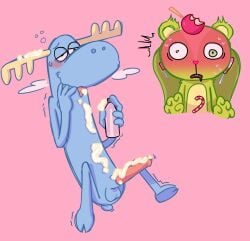blue_fur dick food furry gay green_fur happy_tree_friends htf lumpy lumpy_(htf) male/male mondo_media moose nutty nutty_(htf) squirrel