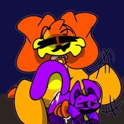 anthro catnap_(poppy_playtime) chaoticdream cum dogday_(poppy_playtime) furry plushie plushophilia poppy_playtime poppy_playtime_(chapter_3) simple_background smiling_critters tagme