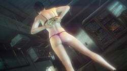 1girls 3d agent_47 ass ass_focus bra female gun hitman hitman_absolution io-interactive layla_stockton panties screenshot screenshot_edit underwear video_games weapon_behind_back