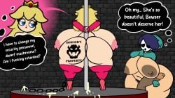 animated bouncing_ass bouncing_breasts chains chubby_futanari forced_prostitution handjob huge_ass huge_breasts huge_cock mario_(series) maxxx_peint no_sound penis pole_dancing princess_peach shy_gal shy_guy slave stripper_pole super_mario_bros. tagme tattoo video