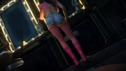 3d ass ass_focus christine_mccray denim_shorts dressing_room edit hitman hitman_absolution io-interactive screenshot screenshot_edit strip_club stripper video_games