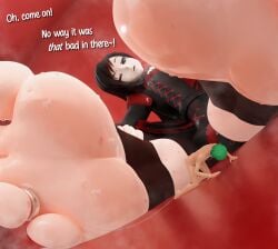 1boy 1boy1girl 1girls big_feet chimerami2 feet femdom foot_fetish foot_focus giantess light-skinned_female light-skinned_male macro malesub naked_male red_nails red_toenails ruby_rose rwby sexy_feet sweaty_feet toe_leash toe_ring toe_scrunch toes toes_scrunch