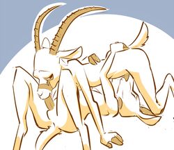 2boys 69_position antelope anthro balls bucky_oryx-antlerson disney fellatio gay male male_only mammal nontoxo_(artist) nude oral pronk_oryx-antlerson sex yaoi zootopia