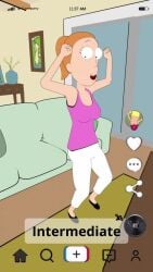 3d 3d_(artwork) 3d_animation abs adult_swim animated animation beth_smith blender dancing female female_only jessica_(rick_and_morty) lifted_skirt looking_at_viewer looking_back muscular muscular_arms muscular_female muscular_thighs music rick_and_morty shaking_ass shaking_butt space_beth splits summer_smith tagme thespig tiktok tiktok_overlay twerk twerking vertical_video video