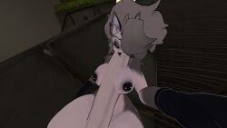 3d autofellatio futanari hyper_penis loona_(helluva_boss) masturbation self_upload tagme thick_thighs vrchat