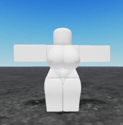 3d completely_nude faceless_female roblox robloxian simple_background t_pose tagme thick_thighs white_body