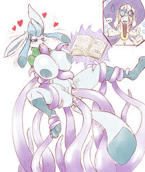 all_holes all_three_filled anal anal_sex anthro big_breasts book breasts canine cladz consensual_tentacles eeveelution female glaceon heart hi_res huge_breasts mammal nintendo nipples oral paizuri penetration pokemon pokemon_(species) sex simple_background solo tentacle vaginal_penetration video_games white_background