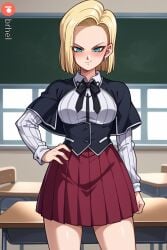 ai_generated android_18 brhel dragon_ball dragon_ball_z high_school_dxd sfw tagme