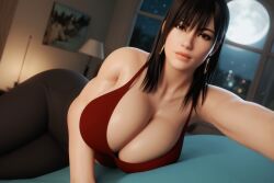 3d 3d_(artwork) abs ai ai_generated big_ass big_booty big_breasts black_hair busty cleavage emo female goth long_hair muscular_female oc original_character pale_skin radnsad solo solo_female solo_focus tensor tensor.art tensor_art thick_thighs uno(oc) uno(oc) white_skin