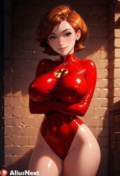 1girls ai_generated aliusnext big_breasts bodysuit breasts disney elastigirl elastigirl_(the_incredibles_2_supersuit) female helen_parr mature mature_female mature_woman milf mommy mother patreon superheroine the_incredibles