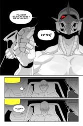 2boys blush blush body_modification brain_drain_(skullgirls) comic corruption doctor_on_patient dominant_pov english francishsie muscular_male scary_sex self_insert submissive_pov sweat