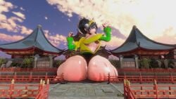 ass ass_jiggle ass_shake ass_wobble assquake avatar_the_last_airbender big_ass big_butt butt earthquake giantess huge_ass huge_butt prevence tagme toph_bei_fong twerking video