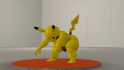 animated big_ass fart fart_cloud fart_fetish farting pikachu pokemon pokemon_(species) stretching tagme video