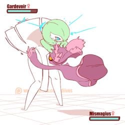 2girls angry animated clothed_sex cunnilingus diives female_only forced_cunnilingus forced_oral game_freak gardevoir gif lesbian licking_pussy licking_vagina medium_breasts mismagius nintendo old_art paralysis pokemon pussy_licking restrained thick_thighs vagina_licking yuri