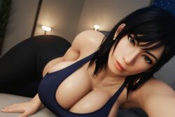 3d 3d_(artwork) ai ai_generated big_ass big_booty big_breasts black_hair busty cleavage emo female goth long_hair oc original_character pale_skin radnsad solo solo_female solo_focus tensor tensor.art tensor_art thick_thighs uno(oc) uno(oc) white_skin