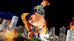 ass ass_jiggle ass_shake ass_wobble assquake big_ass big_butt butt chun-li city_destruction debris destruction earthquake giantess huge_ass huge_butt prevence street_fighter tagme twerking video