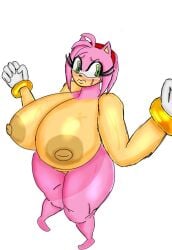 amy_rose big_ass big_breasts female_only furry nervous nude_female posing sonic_(series) sonic_the_hedgehog_(series) sweat thick_thighs thunder_thighs