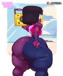 1girls ass ass_bigger_than_head big_ass bottom_heavy bubble_butt cuddlecore fat_ass female female_only garnet_(steven_universe) gem_(species) gold_boombox_(prevence) hand_on_ass hand_on_butt hand_on_own_ass huge_ass large_ass massive_ass milf solo steven_universe thick_ass thick_thighs wide_hips