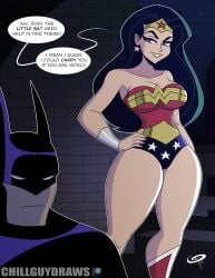 artist_name batman batman_(series) bruce_wayne chillguydraws dc dc_comics detective_comics diana_of_themyscira diana_prince english_text female frostbiteboi newgrounds_url patreon_username speech_bubble tagme text text_bubble twitter_link wonder_girl_(diana_prince) wonder_woman wonder_woman_(justice_league) wonder_woman_(series)