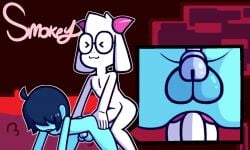 2boys anal animated black_hair black_hair_bottom chastity_cage chastity_device deltarune doggy_style domination from_behind furry gay glasses happy_sex kris_(deltarune) light_hair_on_dark_hair male_only ralsei ralsei_with_white_fur sex sound tagme unknown_artist video white_hair white_hair_on_black_hair white_hair_top