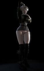 1girls 3d 3d_(artwork) alternate_breast_size big_hair boob_window bottomless breasts breasts_bigger_than_head chiana cleavage cleavage_cutout cleavage_window clothed clothed_female curvy farscape female female_only female_solo fingerless_gloves front_view gigantic_breasts gloves goth goth_girl grey-skinned_female grey_hair grey_skin hourglass_figure huge_breasts looking_at_viewer medium_hair nipples nipples_visible_through_clothing pale-skinned_female pale_skin pussy shoulder_tuft silver_hair slim_waist solo solo_female thick_thighs thighs upper_body vaako white_hair wide_hips