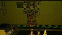 3d 3d_model 3d_render animatronic animatronic_male bunny_ears five_nights_at_freddy's_3 fnaf3 furry green_body green_fur hands_on_glass horny horny_male looking_at_viewer male male_only office on_glass peeking_out peeking_penis peeping penis penis_on_glass red_penis robot robot_boy robot_humanoid robot_joints robot_penis robotic_arm solo solo_male springtrap springtrap_(fnaf) y/n y/n_(your_name)