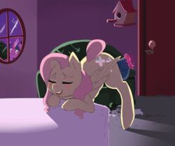 2017 animated bad_id bad_tumblr_id blush cutie_mark disembodied_penis duo equine female feral fluttershy_(mlp) friendship_is_magic glowing hair hasbro hi_res hooves horn long_hair magic male mammal mrscurlystyles my_little_pony oughta pegasus penetration penis pink_hair solo_focus twilight_sparkle_(mlp) unicorn wings