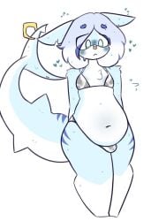 big_belly big_hips bikini blush cow_bikini femboy_furry fluffy furry furry_shark kuki_lupkun male only shark shark_girl shy shy_male small_breasts small_penis solo sweat sweat_on_breasts sweat_on_penis sweating sweaty sweaty_body sweaty_breasts swimsuit thick thick_ass thick_hips thick_legs thick_thighs