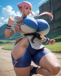 1girls ai_generated big_breasts bimbo dat_ass dumptruck_ass female_only hourglass_figure huge_breasts kw0337 manon_legrand pink_hair solo solo_female street_fighter tagme thick_thighs venus_body voluptuous voluptuous_female white_female wide_hips