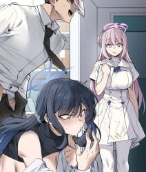 doodle sensei (blue archive) from arius satellite school student by urec