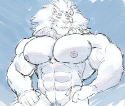 bara big_muscles male male_only muscles muscular nude ripped-saurian snow_(tokyo_afterschool_summoners) solo solo_male tokyo_afterschool_summoners