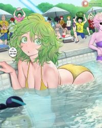 absolutely_everyone all_fours aoyama_yuuga big_ass big_breasts bikini character_request cleavage denki_kaminari dismaiden eijirou_kirishima english_text female female_focus hagakure_tooru hagakure_tooru_(visible) in_water izuku_midoriya katsuki_bakugou kyoka_jiro male mina_ashido mineta_minoru minoru_mineta momo_yaoyorozu multiple_boys multiple_girls my_hero_academia ochako_uraraka pool pool_party poolside shouto_todoroki solo_focus surprised surprised_expression text thick_thighs tokoyami_fumikage tooru_hagakure tooru_hagakure_(visible) tsuyu_asui uraraka_ochako water wet wholesome yuga_aoyama