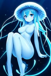 ai_generated anthro anthrofied female jellyfish novelai nude original underwater