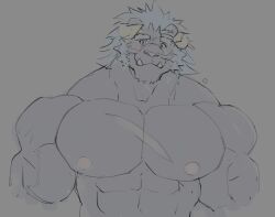 bara big_muscles krampus_(tokyo_afterschool_summoners) male male_only muscles muscular no_visible_genitalia nude ripped-saurian solo solo_male tokyo_afterschool_summoners