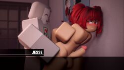 animated cum cum_inflation cum_inside cum_on_wall cumflation femboy feminine_male gay inflation jesse_(pptakkun) made_using_roblox pptakkun precum red_hair roblox sound tagme video yaoi