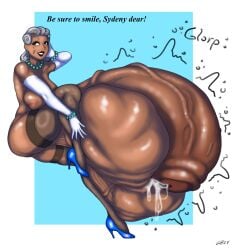 1futa balls cock_vore dark-skinned_futanari dark_skin erection futa_only futanari futanari_pred gilf grey_hair hyper_balls hyper_penis mature mature_futanari old_futanari penis precum precum_drip same_size_vore seehedge solo vore