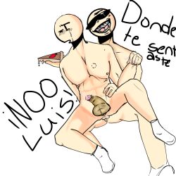 cake cum gay male_cum panafresco papulince tiny_penis toony toony_face two_boys