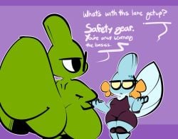 1-upclock anthro ass big_butt clothing daughter_(lore) dialogue duo eyewear father_(lore) father_and_child_(lore) father_and_daughter_(lore) female freckles generation_2_pokemon generation_3_pokemon glasses jay_(1-upclock) larvitar male mudkip nintendo noh_(1-upclock) nude parent_(lore) parent_and_child_(lore) parent_and_daughter_(lore) pokemon pokemon_(species) purple_background simple_background size_difference tail thick_thighs wrestling_outfit