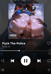 2024 2024s ai_generated anus ass ass_focus ass_grab bubble_ass bubble_butt butt butt_focus butt_grab dark-skinned_male from_behind from_behind_position looking_behind music_player naughty_face plump police_uniform policewoman pussy_juice reverse_cowgirl_position sex smile song spotify spread_ass spread_butt text thick_ass thick_butt thick_thighs thighs third-party_edit vaginal_fluids vaginal_penetration viewed_from_below zenless_zone_zero zhu_yuan