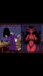 animated dark_fantasy demon demon_girl open_clothes panties red_skin refused succubus tagme video