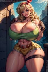 1girls ai_generated bad_launch bandana blonde blonde_female blonde_hair blonde_hair_female blue_eyes blue_eyes_female bythebrokenone cameltoe cleavage curly_hair curly_hair_female curvy dragon_ball erect_nipples female gigantic_breasts gloves huge_areolae huge_ass launch lunch_(dragon_ball) nai_diffusion puffy_nipples realistic ribbon stable_diffusion thick_lips very_long_hair very_long_hair_female voluptuous wide_hips yellow_hair