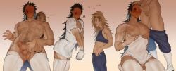 big_breasts deidara facial long_hair male_only mask naruto_(series) tagme uchiha_obito