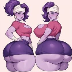 1girls 2020s 2024 ai_generated ass big_ass big_breasts big_butt brawl_stars breasts curvy emz_(brawl_stars) female huge_ass huge_breasts huge_butt iriska_(artist) purple_body purple_skin supercell tagme thick thick_thighs voluptuous wide_hips