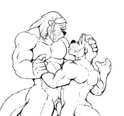 anthro context_in_descripton duo father_(lore) father_and_child_(lore) father_and_son_(lore) genitals half-erect hand_on_another's_head hi_res imminent_sex incest_(lore) intimate looking_down_at_another male male/male mammal membrane_(anatomy) muscular mustelid nude nude_male otter otter_tail pandottermon parent_(lore) parent_and_child_(lore) parent_and_son_(lore) penis size_difference son_(lore) story story_in_description webbed_hands wrist_grab