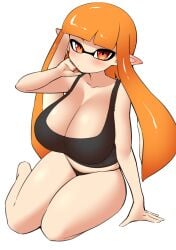 female_only inkling inkling_girl kaori_(splatoon) nobunagapero splatoon