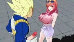 1boy 1girls 3d animated ballbusting breasts_out cbt cock_and_ball_torture dominant_female dragon_ball female femdom flexible hololive hololive_dev_is hololive_regloss ichijou_ririka instant_loss kicking_balls mocking screaming screaming_in_agony sound tagme taunting vegeta video violence virtual_youtuber yokobb